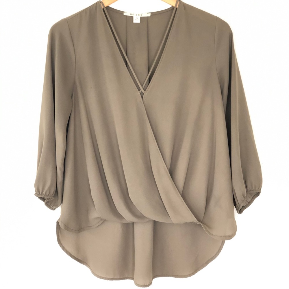 Olive green blouse